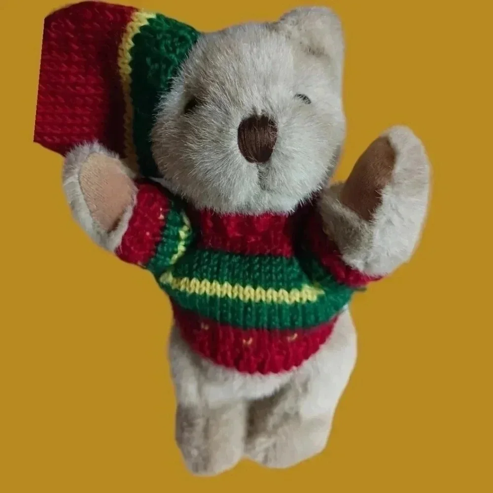 Hugfun int'l inc vtg lot of 5 jointed sweater teddy bears
